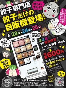 【3日間・各日数量限定】ノーマル餃子18個入　通常1,200円→600円