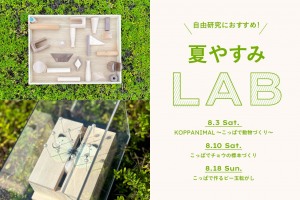 ワークショップ【夏やすみLAB】こっぱでチョウの標本づくり